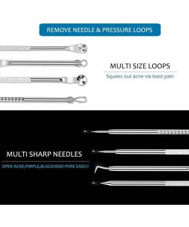MiokyCL 7-Piece Blackhead Removal Tool Set | Essential Acne & Facial Care Tools with Storage Box | Perfect for Whiteheads & Blackheads - Buy Online on GoSupps.com