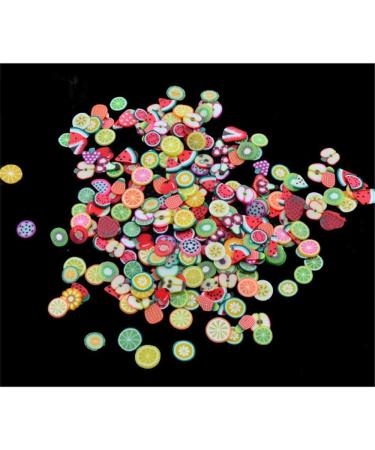 Fruit Fimo Slices 1000pcs Colorful 5mm 3D Polymer Clay Nail Art Decoration for Slime DIY Crafts - Buy Online on GoSupps.com