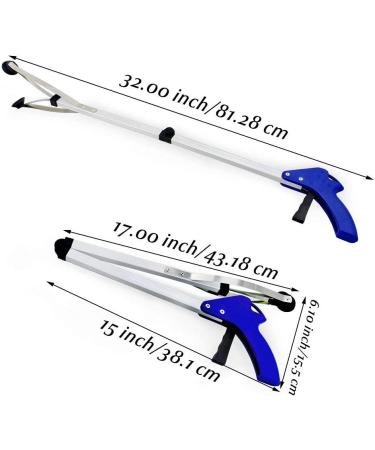 BeGrit 2 Pcs Reacher Grabber Suction Cup Grip Foldable Long Arm Reaching Claw Hand Grabber Trash Pickup Tool 2 Pack Reacher Grabber - Buy Online on GoSupps.com