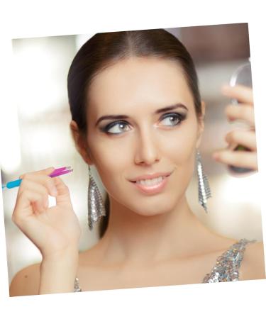 VINTORKY Stainless Steel Eyebrow Tweezers Eyebrow Clips Tweezers for Women Eyebrow Tools Beauty Accessories Travel Eyebrow Clamp Beauty Tool Women Eyebrow Clip Eyebrow Tweezer with Brush - Buy Online on GoSupps.com