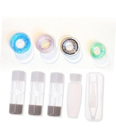 Solustre 3-Piece Contact Lens Container Set | Travel-Friendly Eye Case Accessories | Large Storage for Medication | Durable ABS Plastic - Buy Online on GoSupps.com