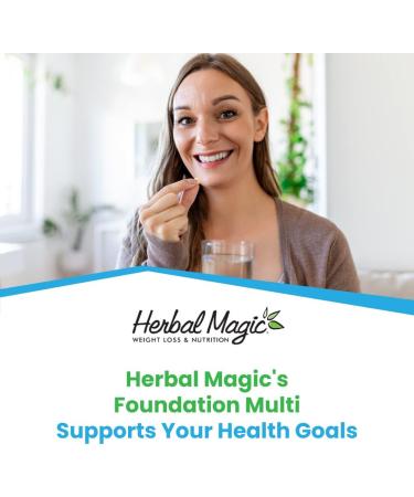 Herbal Magic Foundation Multivitamin with Iodine + Chromium for Metabolism Support during Weight Loss to Maintain Health & Energy Non-GMO Vegetable Capsules - Buy Online on GoSupps.com