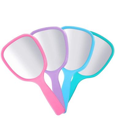 8 Pieces Handheld Hand Mirror Bulk Compact Travel Makeup Mirror Handheld Cosmetic Mirror with Handle Portable Vanity Mirror for Travel Camping Home 4 Colors 3.15 Inch Wide 7.09 Inch Long - Buy Online on GoSupps.com