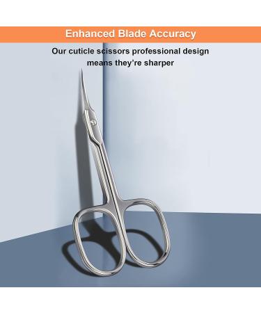 CGBE Extra Fine Curved Blade Cuticle Scissors - Professional Manicure Tool for Cuticle Care, Eyebrows, Eyelashes, and Dry Skin - Super Slim Design with Precise Pointed Tip - Buy Online on GoSupps.com
