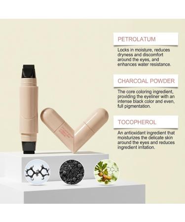 Eyeliner Stamp | Double-Ended Waterproof Cosmetic | Easy-to-Draw Liner Stamp For Girls Women Wives Girlfriends Makeup Lovers Beginners Parties Cosplay Everyday Life - Buy Online on GoSupps.com