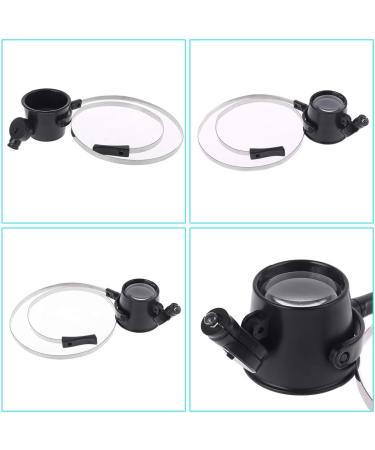 Staol Magnifying Glass Led 15X Magnifier Eye Loupe with for Head Band Jewelers Magnifying Glass Illuminated Eye Loupe Suitable for Watchmakers - Buy Online on GoSupps.com