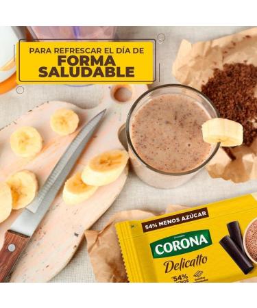 Chocolate Corona (3 pck) & a Battery Operated Blender Sweet Traditional Chocolate Corona Bars | No Cholesterol | Delicious On-The-Go Treat | Chocolate corona chocolate colombiano colombian chocolate - Buy Online on GoSupps.com