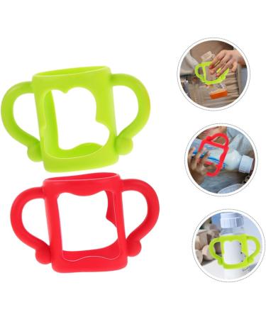 ibasenice 2pcs Silicone Bottle Handle Bottle Handle Milk Bottle Accessories Milk Bottle Handles Silicone Bottle Handle Milk Bottle Grips Feeding Bottle Newborn Feeder 13.00X7.00X6.50CM Assorted Color - Buy Online on GoSupps.com