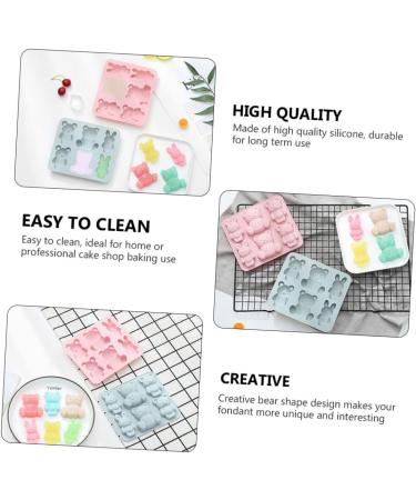 Zerodeko 2pcs Cake Mold Keychain Silicone Molds Ice Cube Candy Muffin Top Pans for Baking Resin Molds Silicone Molds for Candles Candle Molds Rabbits Bunny Chocolate Mold Cartoon Silica Gel 15.9X14.1CM - Buy Online on GoSupps.com