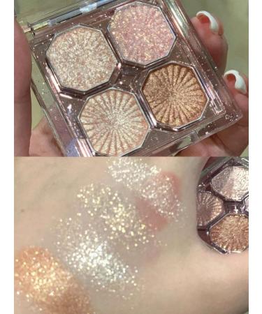 Buy Shimmer Eyeshadow Palette - 4 Long-Wearing Pigmented Shades for Women | Warm Neutrals - 0.14oz - International Shipping Available - Buy Online on GoSupps.com