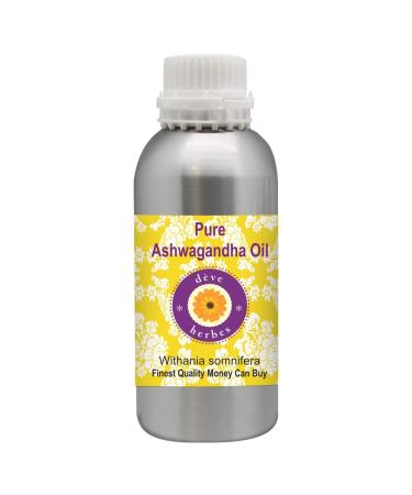 Deve Herbes Ashwagandha Oil (Withania somnifera) | Infused | Pure | Non-Sticky | Lightweight | For Facial Care | Men & Women | 630ml (21 oz)