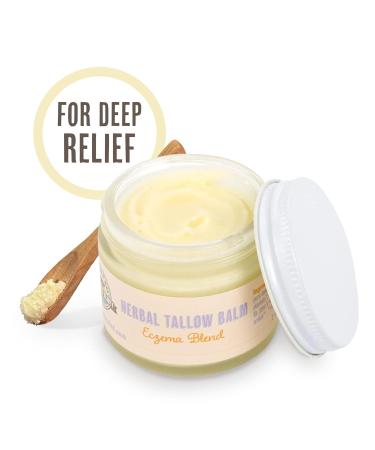 Buffalo Gal Grassfed Beauty - Herbal Tallow and Honey Balm for Eczema Dry Rendered Therapeutic Grade Lab Tested Tallow 100% Grassfed Superior Tallow Moisturizer for Face and Body Organic 2 oz - Buy Online on GoSupps.com