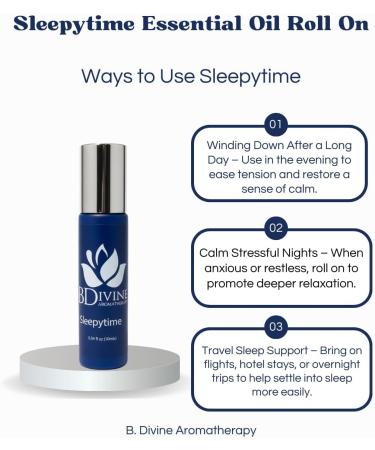 B. Divine Aromatherapy Essential Oil Roll-On Set Sleepytime Relax Head Ease Blends 0.34 fl oz Each - Buy Online on GoSupps.com
