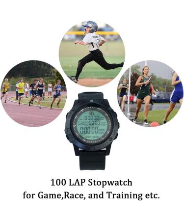 FCXJTU Digital Referee Watch - Sports Stopwatch for Coaches | 100 Lap Memory Large Display & Alarm | Ideal Soccer Timer - Buy Online on GoSupps.com