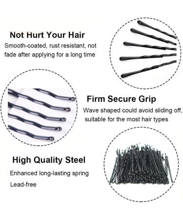 Bamutu 36 PCS Traditional Metal Bobby Pins | Kirby Wavy Grips 55mm | Black Color - 5.5 inch - Buy Online on GoSupps.com