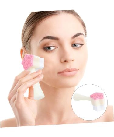 Healeved Silicone Face Brush Portable Skin Care Brush Mens Deep Bath Face Wash Brush Beard Styling Template Facial Brush Facial for Men Tool Facial Cleansing Brush Soft Fur Man Body Brush 13x5cm Sky-blue - Buy Online on GoSupps.com