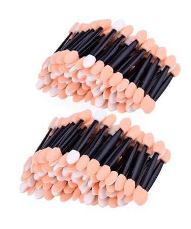 Amariver 200 Pack Disposable Eyeshadow Brush Sponge Tipped Oval Makeup Tool Dual Sides Eyeshadow Brush Comestic Applicator for Girls Lady Women Daily Beauty(Black) - Buy Online on GoSupps.com