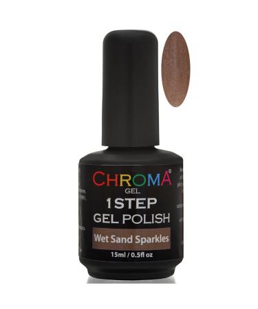 Chroma Gel 1 Step Wet Sand Glitter Gel Nail Polish UV LED Gel Nail Polish