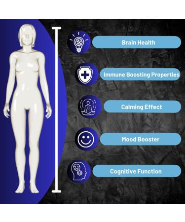 Advanced Bionetix Organic Lions Mane Supplement 120 Capsules. Brain Support Nootropic Immune System Support Mushroom Supplement. 10X Extract Similar to 18 000mg Contains Patent Pending Litropane  - Buy Online on GoSupps.com