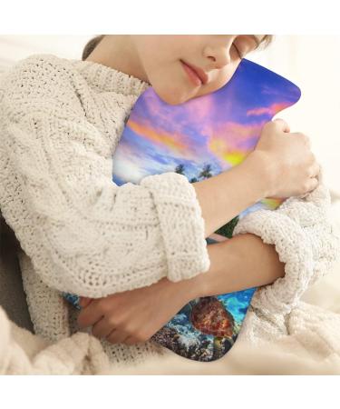 Cozy Summer Heat Bottle with Tropical Animal Cover - 2L Hot Water Bottle for Pain Relief & Comfort - Buy Online on GoSupps.com