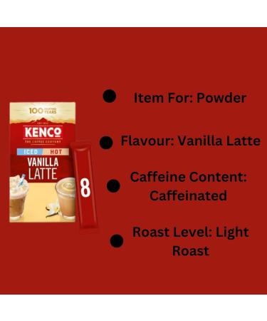 Vanilla Latte Bundle with Iced/Hot Coffee Flavour 4 Packs Instant Coffee (32 sachets in total) - Buy Online on GoSupps.com