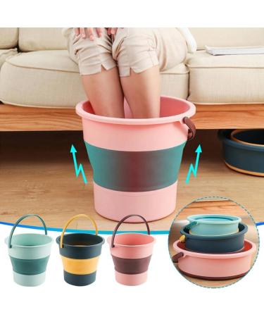 Tovmekdjn Bucket Plastic Bucket Telescopic Portable Foot Bucket Foldable Portable Car Wash Bucket Easy Install B - Buy Online on GoSupps.com