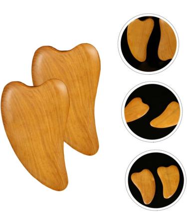 Healeeved Gua Sha Board Set - 4 Heart Shape Wooden Facial Massage Tools for Spa Scraping & Relaxation - Buy Online on GoSupps.com