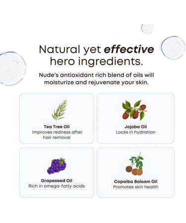 Bushbalm Huile de traitement pour cheveux incarn s Nude - Pr vient les poils incarn s aide soulager les bosses sous les aisselles apaise les br lures du rasoir et les rougeurs et irritations - Buy Online on GoSupps.com