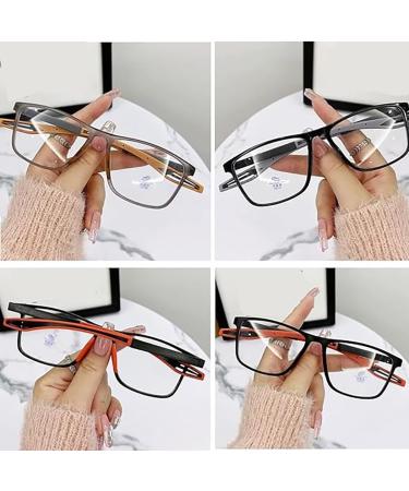 Buy Progressive Multifocus Reading Glasses for Men & Women - Anti Blue Light TR90 Eyeglasses for Sports & Reading (Gray 1.0x - Buy Online on GoSupps.com