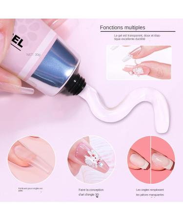 Tip of the glue - Soft gel adhesive durable nail bonding easy application formula | High-strength soft gel glue for nail art use with a technology - Buy Online on GoSupps.com