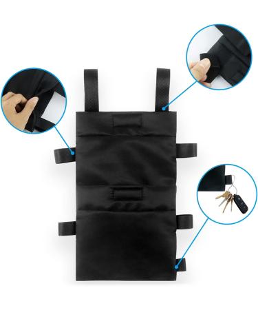 BUKISA Crutch Pouch Bag Crutch Accessories Bag for Water Bottle - Water-Resistant Pocket Organizer with Drink Holder Pouch for Crutches Phones Keys Pens Water Bottles - Buy Online on GoSupps.com