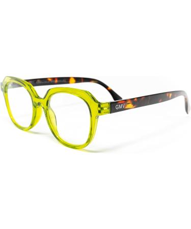 Gian Marco Venturi Women's Ferrara Reading Glasses - Green - Stylish M Size Eyewear for International Shipping - Buy Online on GoSupps.com