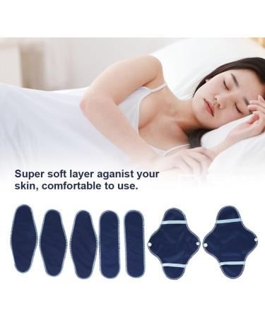 8 Reusable Menstrual Pads Set | Waterproof Cloth Liners with Washable Wet Bag | Soft & Breathable Sanitary Pads for Women - Buy Online on GoSupps.com