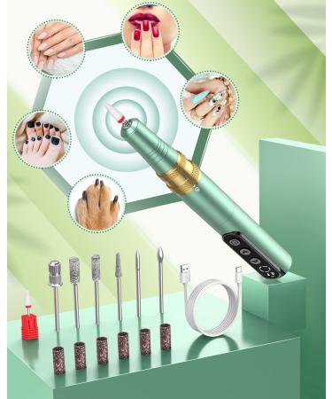 Senignol Electric Cordless Nail Drill - 35000RPM Professional Portable Machine for Gel Acrylic Nails - Rechargeable Nail File for Manicure and Pedicure - Buy Online on GoSupps.com