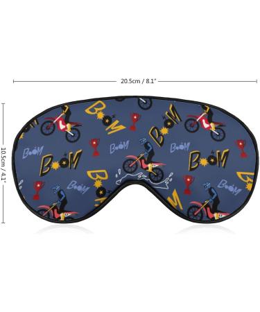 LynaRei Cute Dirt Bike Sleep Mask for Men and Women - Adjustable Super-Smooth Eye Mask for Travel and Nap - Style-3 - Buy Online on GoSupps.com
