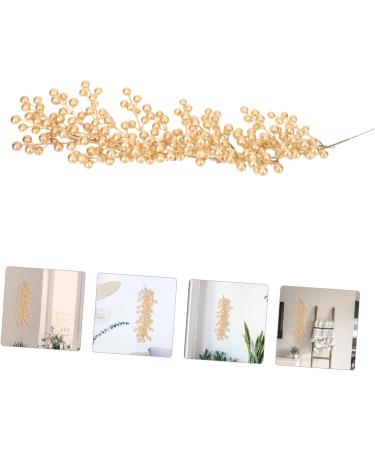 HOMSFOU 2pcs Christmas Decorations Red Berries Vine Christmas Holly Berry Vine Snowberry Garland Christmas Berry Garland Xmas Party Supplies Foam Wreath Wall Decoration Artificial Plastic Goldenx2pcs 62x10cmx2pcs - Buy Online on GoSupps.com