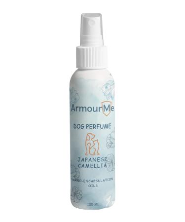 ArmourMe Dog Perfume Spray Dog Perfume & Dog Spray | Natural Deodorizer Spray for Dogs | Eliminates Dog Odors for Smelly Dogs pH Balanced Free from Sulfates Colorants and Parabens. (Camellia)