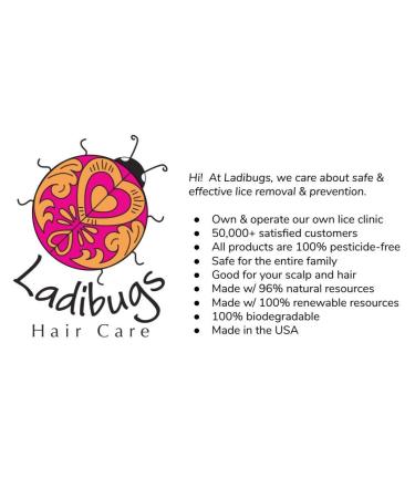 Ladibugs One and Done Lice Treatment Kit - 3-Step Elimination - Natural & Effective | Safe Removal for Kids & Family - Nurse Approved - Buy Online on GoSupps.com