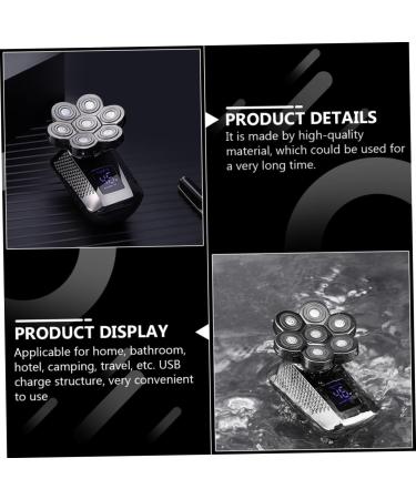 Buy Ipetboom 7 Head Electric Shaver for Men - Wet & Dry Razor | Efficient & Convenient Stainless Steel Male Grooming - Buy Online on GoSupps.com