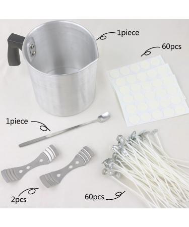 EricX Light Candle Making Kit - 60 Candle Wicks, Wax Pouring Pot, Centering Devices & More | DIY Candles Craft Tools - Buy Online on GoSupps.com