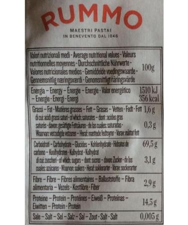 Rummo Rigatoni 500 g 5 packs of 500 g - Buy Online on GoSupps.com