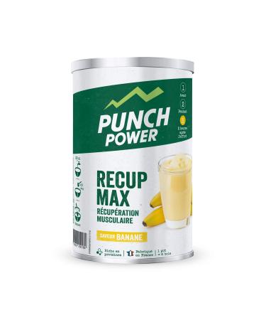 PUNCH POWER - Max Recovery - Banana - 480 g - Muscle Recovery - Stevia Extract - Proteins and Carbohydrates - Magnesium - Potassium - Vitamins of Group B - French Brand