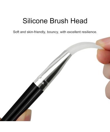 Buy Silicone Face Mask Brush Applicator Set - 4 Pcs Black for Mud Clay Masks & DIY | Ideal for Body Lotion & BB CC Cream - Buy Online on GoSupps.com