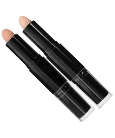 DRESSOOS 2pcs Contour Stick Makeup Contouring Stick Concealer Stick for Makeup Highlighter Stick Plastic