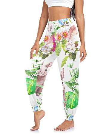 KLL Easter Bunny Women's Sweatpants - Oversized Jogger Pants for Sport, Gym, Club Wear - Large - Buy Online on GoSupps.com