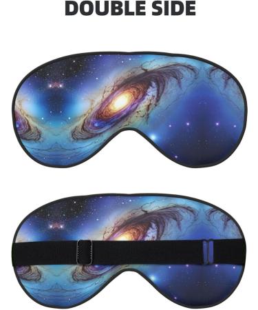 Blue Galaxy Sleep Mask - Adjustable Breathable & Fashionable Eye Mask for Ultimate Comfort | International Shipping Available - Buy Online on GoSupps.com