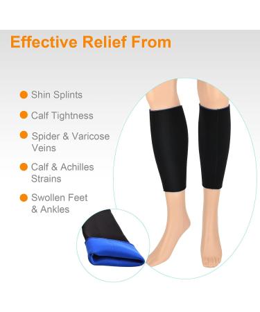 Cosmos Neoprene Calf Skin Compression Sleeve - 1 Pair for Outdoor Sports - Buy Online on GoSupps.com