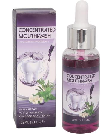 Mint Concentrated Mouthwash - 59ml | Fresh Breath & Plaque Removal | Plant Extract Formula - Safe & Effective - Buy Online on GoSupps.com