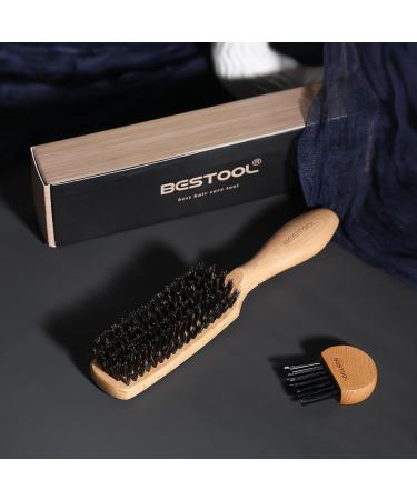 Bestool Wild Boar Hairbrush - Natural Bristle Brush for Women Men & Children | Thin & Fine Hair & Beard | Black Walnut Handle - Buy Online on GoSupps.com
