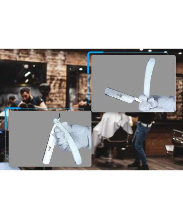 SMI Traditional Razor for Men - Barber & Beard Shaving Knife with Case (Fixed Blade 1203) | Premium Shaving Kit - Buy Online on GoSupps.com